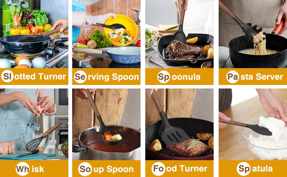 custom silicone kitchen utensils